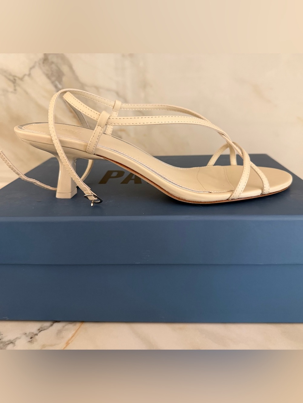 New in Box | Paige Emeline Sandal | Bone Leather - Picture 3 of 4